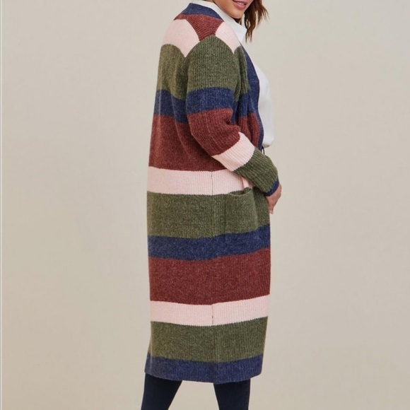 Womens Torrid Chunky Duster Sweater Multicolor Size 14-16  (1X) NWOT - Picture 3 of 16